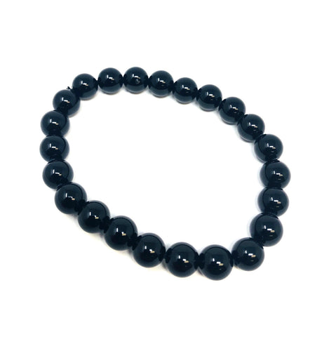 Black Obsidian 8mm Bead Stretch Bracelet