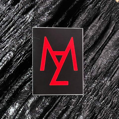 Manzin Sticker - Black Rectangle