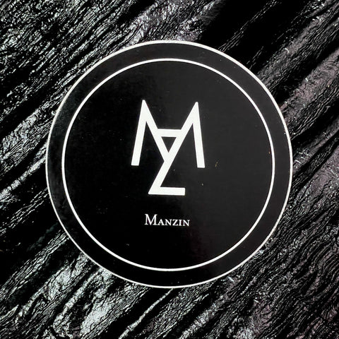 Manzin Sticker - Black Circle