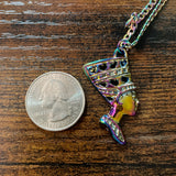 Rainbow Nefertiti Necklace