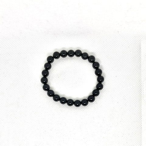 Black Onyx 8mm Bead Stretch Bracelet