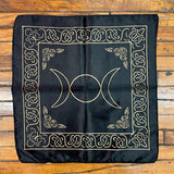 Satin Altar Cloth - Triple Moon Gold 21"