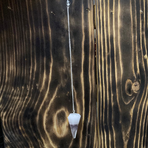 Rose Quartz and Amethyst Pendulum