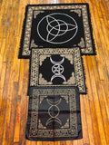 Gold/Silver Triquetra Altar Cloth 36" x 36"