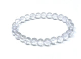 Clear Quartz 8mm Bead Stretch Bracelet