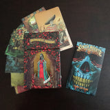 6Witch3 Santa Muerte Tarot Deck - box, booklet, and sample cards