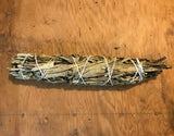 6Witch3 yerba santa herb bundle in the 9" size shown on a tan wood background
