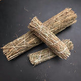 6Witch3 Taos Sage Brush herb bundle, a 9" size and two 5" sizes shown on a black background