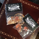 6Witch3 Gum Arabic resin, two packets shown atop a dark wooden box