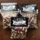 6Witch3 Three Kings Resin Incense, three bags of resin incense shown on wooden background