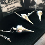Silver Tone Spike Pendulum