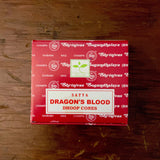 6Witch3 Dragon's Blood Incense Cones by Satya - a small square red box of incense cones