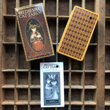 6Witch3 Medieval Cat Tarot, photo of box, backs of cards, and instructional booklet