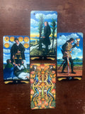 6Witch3 Pre Raphaelite Tarot - back of card with array