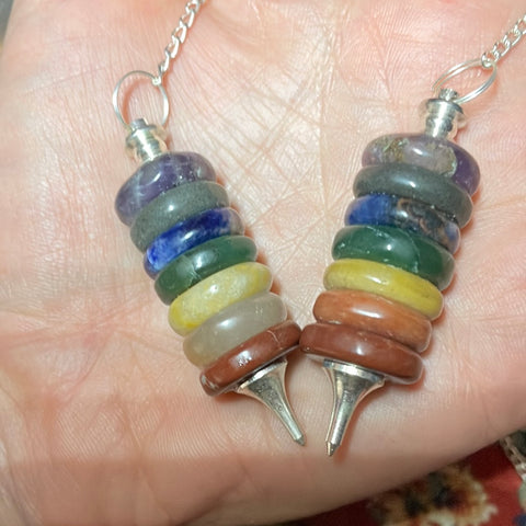 Seven Chakra Spring Pendulum